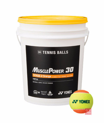 Yonex Muscle Power 30 Orange Tennis Balls - Bucket of 60